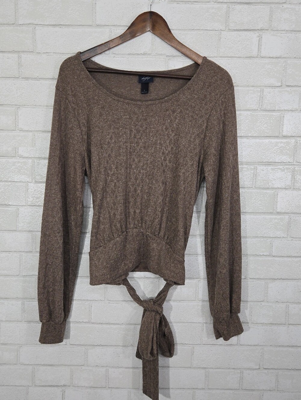 daytrip lightweight sweater with tie waist